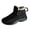 Y-212 Black, variant on Ladies Fleece Lined Ankle Boots, Warm Comfortable Slip On Versatile Plus Size Fall Winter Bootie