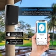 thumbnail image 3 of Pyle Sistema de altavoces Bluetooth activo+pasivo, woofer de 6,25", carcasa de ABS resistente al agua para interiores y exteriores con soporte de pared, clasificación IP44 de grado marino, refuerzo de, 3 of 5