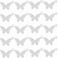 thumbnail image 1 of 1 caja de 30 dijes de mariposa de acero inoxidable para estampar, grabar insectos, colgantes para hacer joyas., 1 of 9