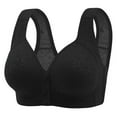 thumbnail image 2 of Yxbdin Front Closure Bras for Women Wireless Everyday Bra Supportive Full Coverage Bralettes Embroidered Breathable for Older Women S, 2 of 3