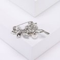 thumbnail image 3 of Fasijew Women Flower Brooch Cardigans Brooch Flower Brooch Shiny Lightweight Exquisite Clothes Decoration Sweater Coat Collar Decor Clothes Pin, 3 of 7
