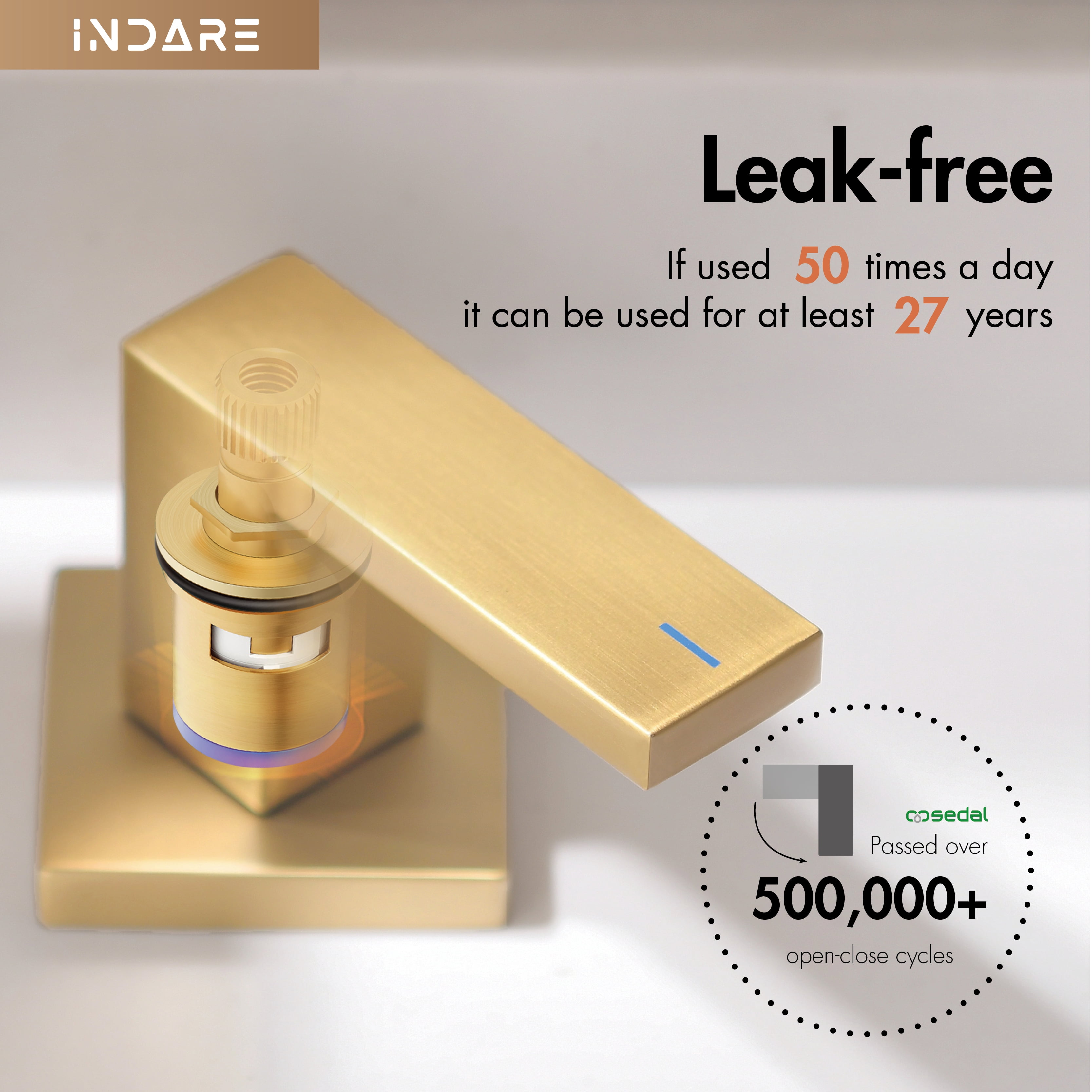 Brushed Gold Bathroom Faucets， Bathroom Faucets for Sink 3 Hole， Two Handles Widespread 4 Inch 8 Inch Brass Bathroom Sink Faucet