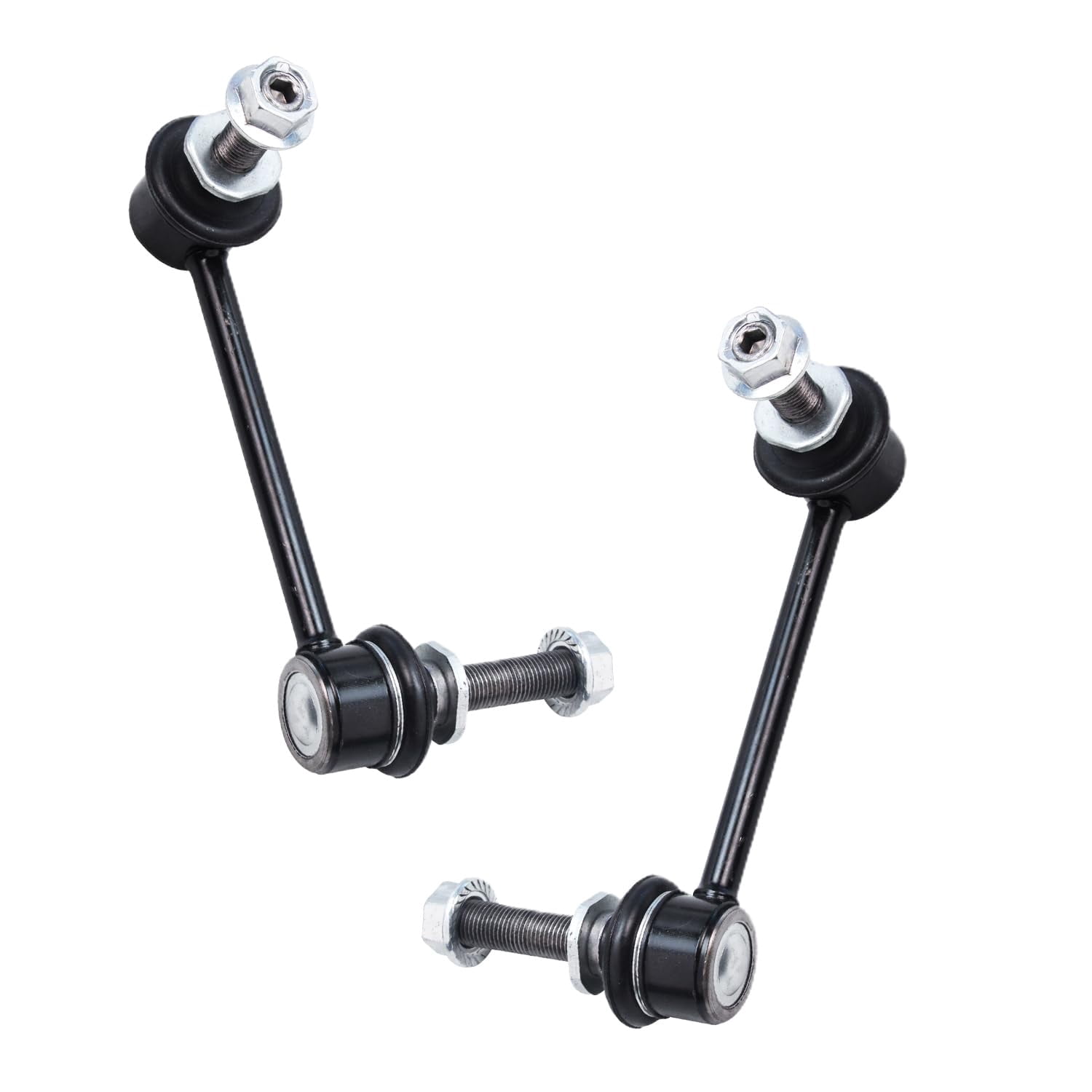 Detroit Axle - 12pc Front End Kit for 2003-2009 Toyota 4Runner FJ Cruiser Lexus GX470, Upper Lower Control Arms w/Ball Joint Sway Bars Inner Outer Tie Rods Boots 2004 2005 2006 2007 2008 Replacement