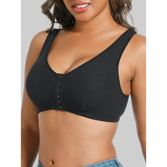 Front Closure Bras for Women,Women's Sports Bra,Back Support Breathable Wireless Bra
