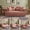 Pink, variant on AISWORD Convertible Sleeper Sofa Bed, 78.5" Corduroy Foldable Loveseat, Boneless Floor Couch Bed for Living Room, Memory Foam Compression Sofa, Orange
