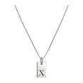 thumbnail image 3 of Stylish Necklaces for Women Initial Silver Plated Letter Necklace Name Jewelry Pendant Elegant, 3 of 3