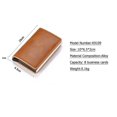 thumbnail image 4 of Wallet Thin Cards Holder Unisex Automatically Holder Business Purse-Coffee, 4 of 7