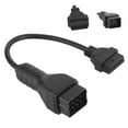 thumbnail image 1 of Car Diagnostic Cable, Diagnostic Adapter, OBD2 Connector Car Cable 12 Pin To 16 Pin Adapter Car Cable for Car Diagnostic, 1 of 7