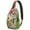 Bohemian Style, variant on Anchor and Mermaid Nautical Style Sling Backpack with Lightweight Durable Material Multi-Functional Crossbody Bag Perfect for Beach Hiking and Commuting