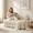 Beige, variant on Puremind Folding Sofa Bed, Convertible Floor Couch for Adults/Kids, Corduroy Fold Out Chair Bed with Pillow for Living Room/Bedroom, Blue