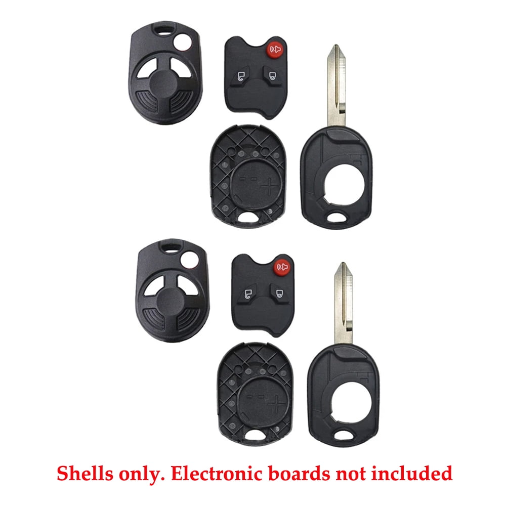10 Pack Remote  Rubber Pad Key Fob Case Shell Compatible with Ford Lincoln H75 