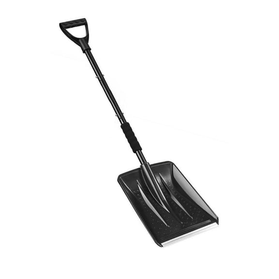 Strong Metal Construction Snow Shovel Ergonomic Handle Reduces Fatigue Efficient Snow Removal Tool for Winter Use