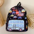 thumbnail image 1 of Cartoon Car Kids Backpack Lindo bolso de escuela con bandolera desmontable (negro) Sywqhk Para Estrenar, 1 of 6