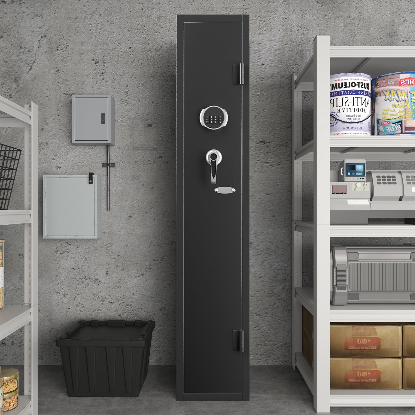 Sapital 2-3 Rifle Gun Safe, Cold Rolled Steel Cabinet with Electronic Keypad & Adjustable Shelf