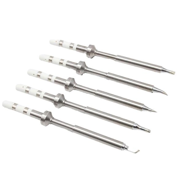 5PCS Soldering Iron Tips,TS100 Series Rapid Heating Replacement Tip for Pinecil TS100 TS101 Soldering Iron