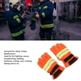 thumbnail image 3 of Guante de combate de Bomberos, Guantes Resistentes Al Calor los transpirables de 10.6 Pulgadas de longitudes transpirables., 3 of 7