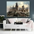 thumbnail image 5 of Akania Harry Potter Hogwarts Castle Poster Mural Artwork Canvas Painting Poster Wall Art Room Decor Wrapped Framed 14x11 Inch, 5 of 6