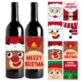 thumbnail image 2 of 8 pegatinas para etiquetas de botellas de vino de Navidad lindejuan decoración para fiestas de Año Nuevo, 2 of 5