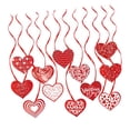 thumbnail image 1 of 12 Uds. Decoraciones en forma de remolino para el Día de San Valentín, suministros de remolinos de corazón, colgante de amor romántico para fiesta de mayimx Colgante de remolino colgante, 1 of 9