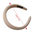 thumbnail image 3 of Fiudx Diadema Elegante, Alo Acolchado de Moda, Banda de Tela Cómoda, Accesorio Versátil para Mujer, Solución de Peinado para Día a Día, Adecuada para Todo Tipo de Peinados, para Niñas y Mujeres, Incl, 3 of 3