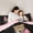 Black Pink, variant on Manfei Fashion Cheetah Print Bedding Comforter Set for Kids Girls, Cartoon Billiards Print Twin Comforter Sets, Pink Reversible, 2pcs
