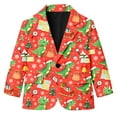 thumbnail image 4 of SRZYMJ Boys Formal Blazers Casual Button Suit Jackets Dress School Sport Coats Red 13-14 Years, 4 of 4