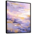 thumbnail image 2 of Designart "Bold Illumination In Contemporary Lavender II" Modern Geometric Floater Framed Wall Art Living Room, 2 of 5