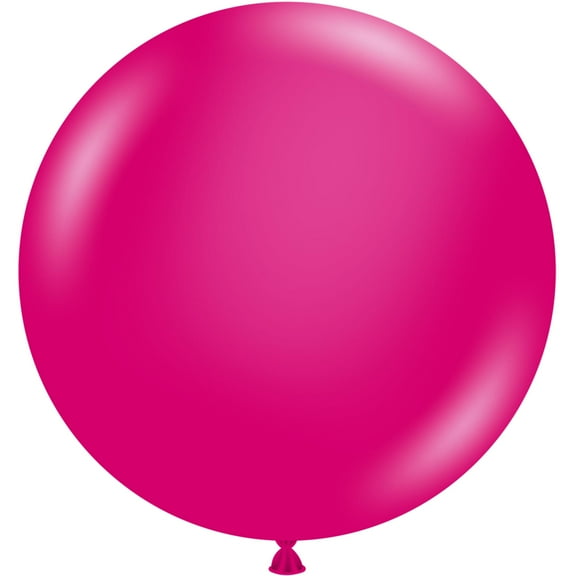 3 Tuftex Magenta Round Balloons 24" Made In USA