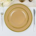thumbnail image 5 of Efavormart 10 Pack | 7" Regal Gold Round Plastic Dessert Plates, Disposable Appetizer Salad Plates, 5 of 11
