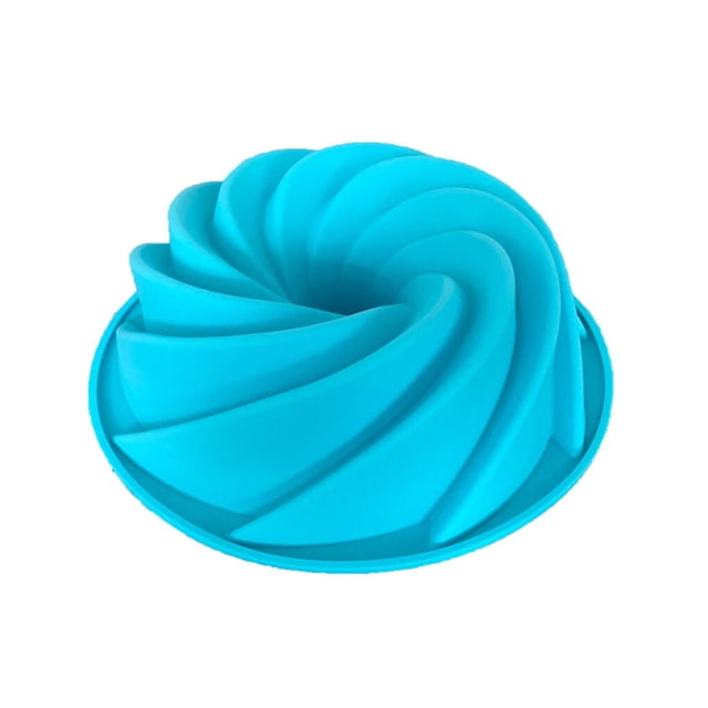 Bewildely 1/3/5x espiral de silicona remolino anillo pastel molde de lata para hornear molde Pan utensilios para hornear Herramientas y accesorios para hornear
