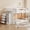 White, variant on Harper & Bright Designs Twin over Twin Bunk Bed with 4 Drawers and 3 Storage Shelves, Wooden Bunk Bed Frame with Ladder for Bedroom, White
