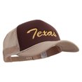thumbnail image 5 of Mid States Texas Embroidered Big Size Big Foam Mesh Truck Cap - Brown Khaki XL-3XL, 5 of 5