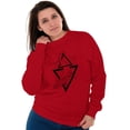 thumbnail image 3 of Triangle Whale Symbolic Spirit Animal Sweatshirt for Men or Women Brisco Brands M, 3 of 6