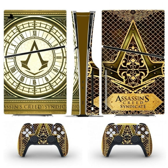 Playstation 5 Slim Ps5 Slim Assassin's Creed Skin Decal And Controller Stickers Set, Scratch-resistant (Disk)