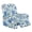 Blue Floral, variant on Chririnla Aesthetic Pink Floral Recliner Chair Cover Nonslip Recliner Cover Washable Recliner Slipcovers Fitted Standard Large Power Lift Recliner with Side Pocket(1 Seater)