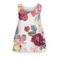 thumbnail image 4 of ICHUANYI Clearance Women's Sleeveless Summer Casual Round Neck Printing Sleeveless Vest Tops Blouse(Red, S) ICHUANYI WER2023081015468, 4 of 5