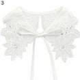 thumbnail image 2 of SPRING PARK Women Flower Embroidered Bow Tie Shawl Garment Wrap Neckline Sweater T-shirt Fake Neck Warmer, 2 of 7