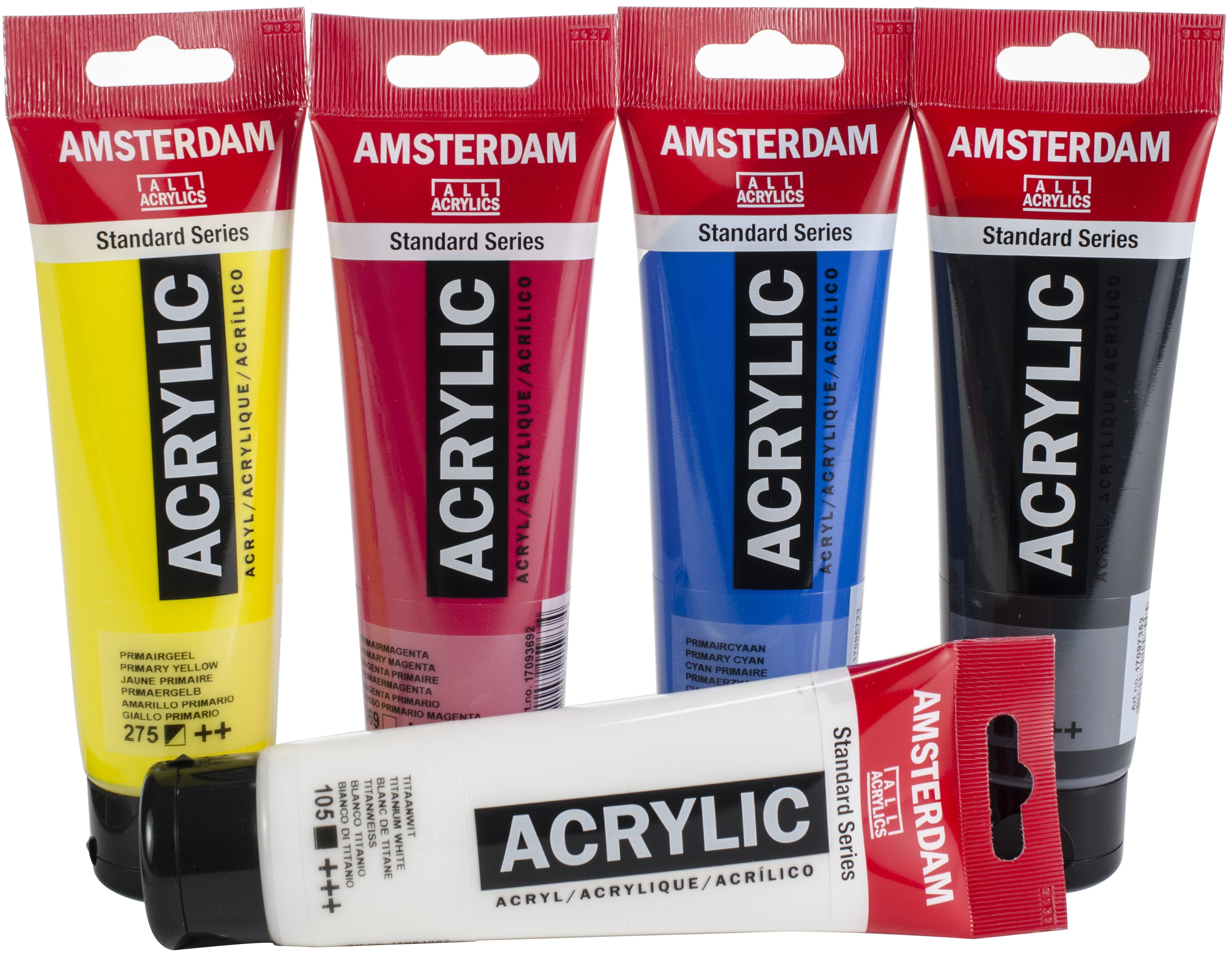 Amsterdam 120ml Standard Acrylic Paint Set 5/PkgPrimary