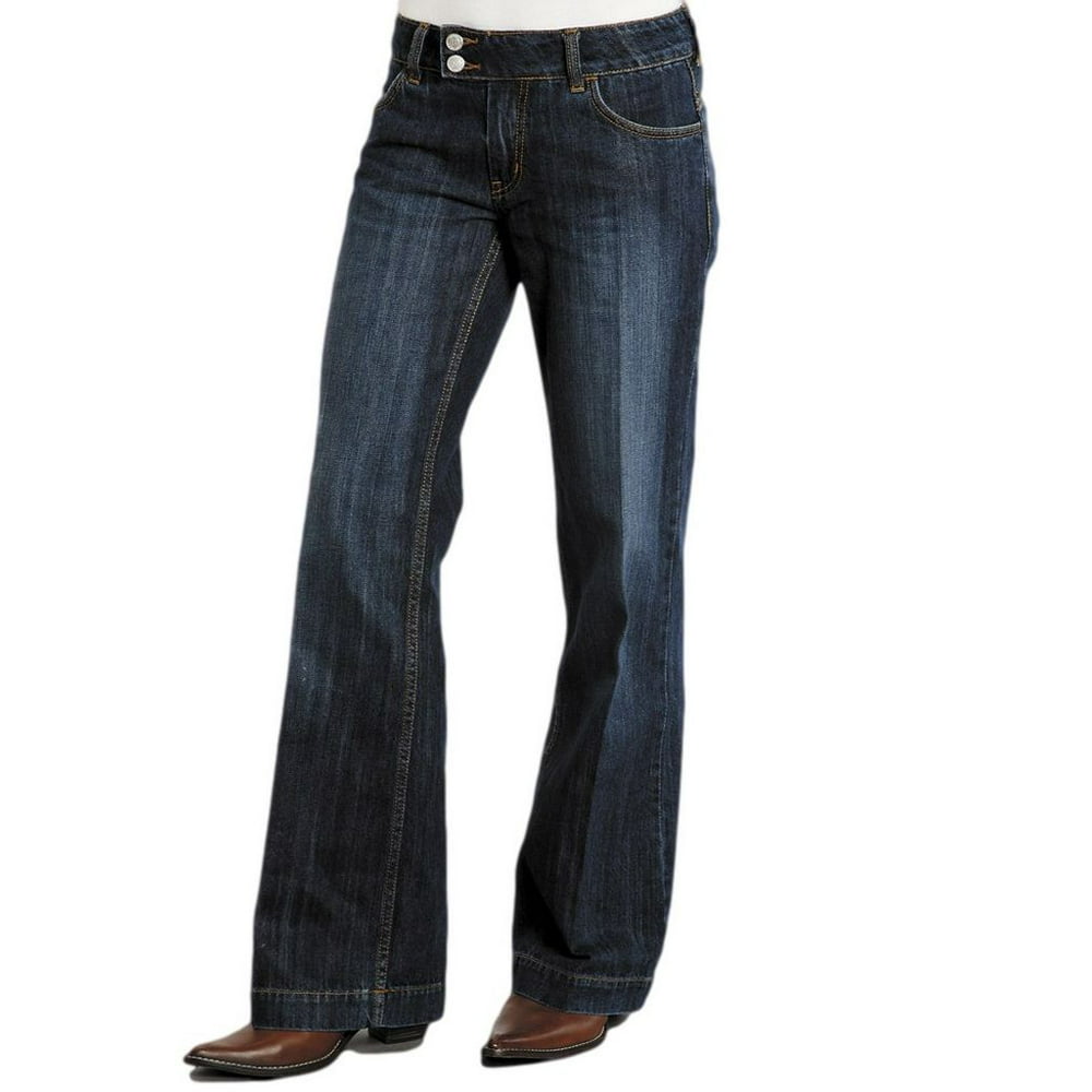 Stetson - Stetson Western Denim Jeans Womens Trouser Royal 11-054-0202-0030 BU - Walmart.com 