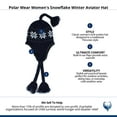 thumbnail image 4 of Polar Wear  Snowflake Winter Aviator Hat (Women), 4 of 4