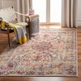 thumbnail image 2 of SAFAVIEH Madison Jefferson Geometric Area Rug, Ivory/Red, 6'7" x 6'7" Square, 2 of 13