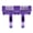 Purple, variant on YAHHU RC Motor Cooling Bracket Aluminum Alloy Heat Dissipation Stand for 550 3650 3660 3670 3674 36mm Motors, High Performance Upgrade Part (Red) - 2.4 x 1.6 x 1.1 inches / 60.0 x 40.0 x 28.0 mm