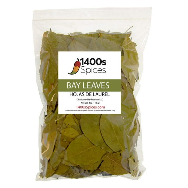 4oz Bay Leaves Semi Selected (whole and broken leaves), Hojas De Laurel