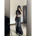 2024 DREAMFIRE High Waiste Oversize Wide Leg Pants Women Vintage