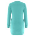 thumbnail image 6 of Hueook Women Dress Fall Winter Women's Fashion Knitted Long Sleeve V-Neck Sexy Hip Wrap Warm Sweater Dress Maxi Casual Ladies Dress, 6 of 6