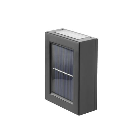 

Pompotops Solar Wall Light Up And Down Glow Wall Light Outdoor Garden Lamp Waterproof Modern Nordic style Decor For Home Garden Porch Black