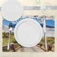 thumbnail image 3 of Ambesonne Outdoor Place Mats Set of 4, Mountain Valley Road, Standard Size, Multicolor, 3 of 6