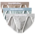 thumbnail image 1 of Jamicy Men's Soft Briefs Gift for Men 3pcs Mens Briefs Underwear Sexy High Slit Athletic Underwear Brief Mens Underwear Briefs Gym Underwear Mid Rise Brief, 1 of 2