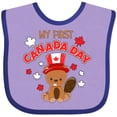 thumbnail image 3 of Inktastic My First Canada Day Boys or Girls Baby Bib, 3 of 4