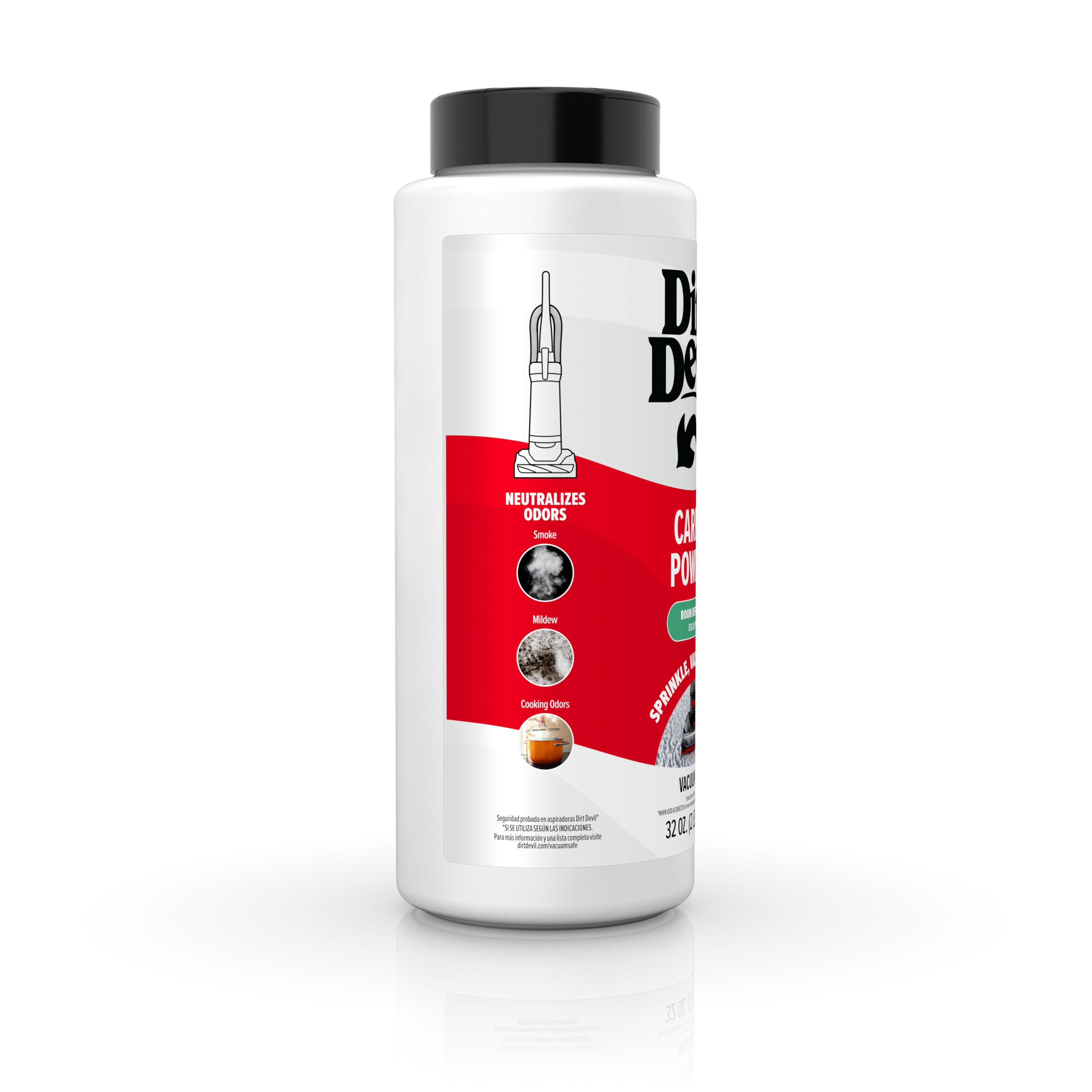 Dirt Devil Carpet Powder, Eucalyptus Scent, For use on Carpet and Upholstery, Vacuum safe, Eliminates Odors, AD31214, 32 oz.
